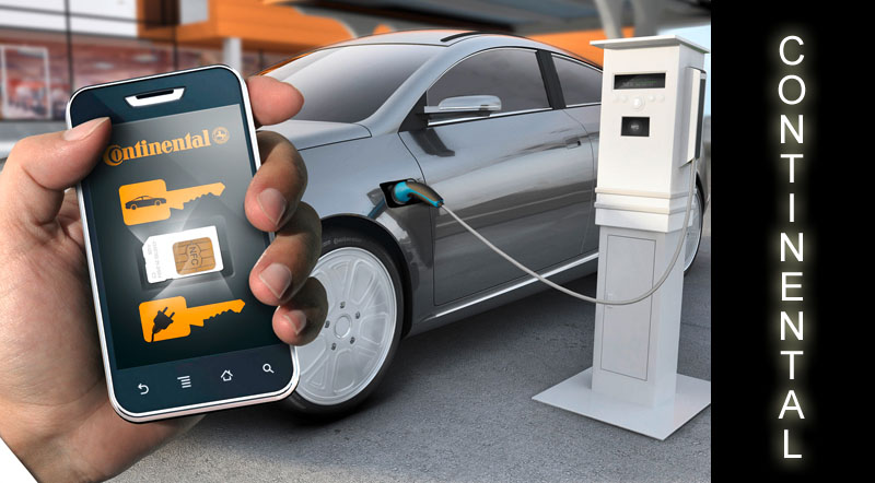 Car Key in Cell Phones for Electric Vehicle Car Sharing Fleet