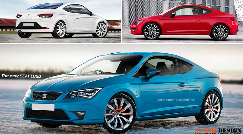 Seat Lugo rendered as a true Leon coupe