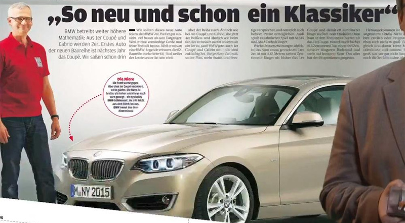 صحيفة ألمانية تكشف بشكل كامل عن BMW 2 Series كوبيه