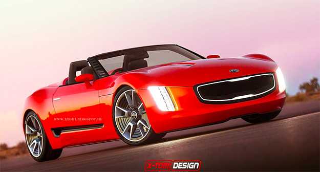 نسخة مكشوفة من Kia GT4 Stinger الاختبارية في صورة توقعية