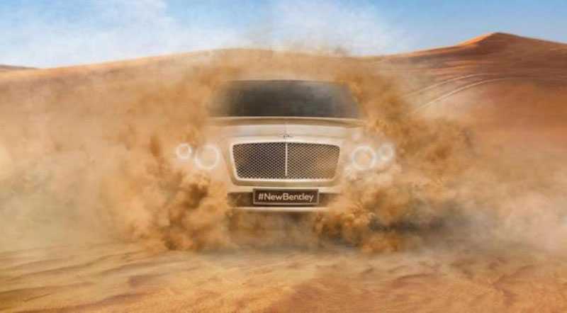 صورة تشويقية لأول سيارة دفع رباعي من إنتاج بنتلي